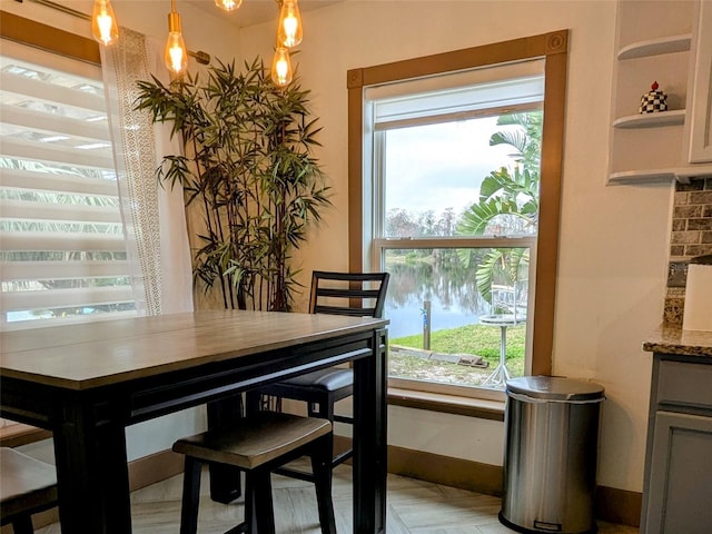 view of dining room