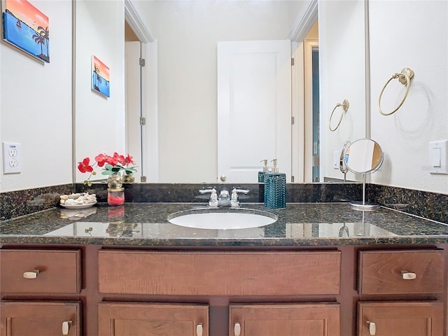 bathroom featuring vanity