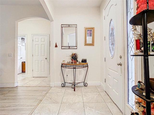 view of entrance foyer