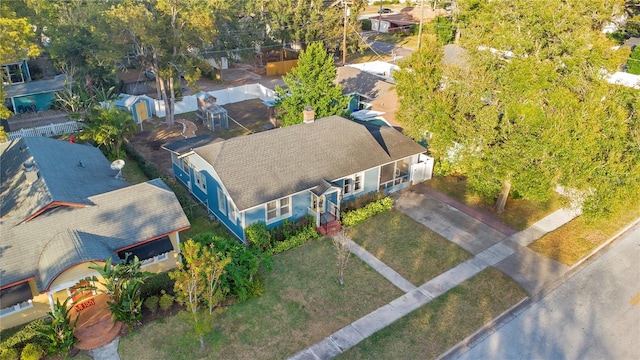 birds eye view of property