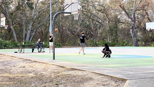 view of sport court