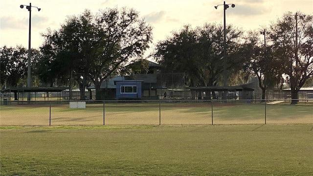 view of community with a yard