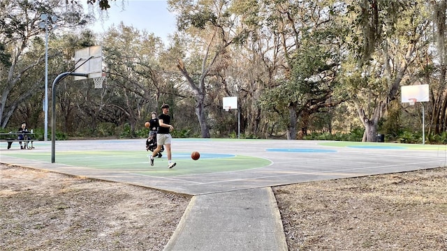 view of sport court