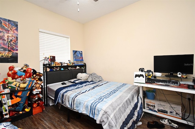 bedroom featuring hardwood / wood-style floors