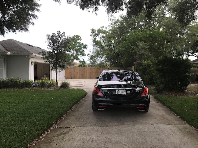 exterior space with a lawn