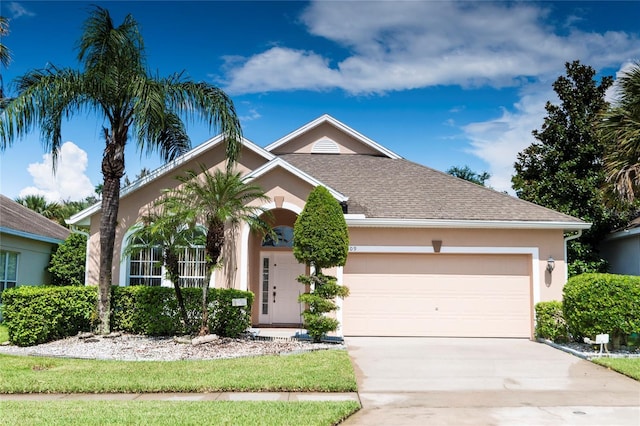 view of front of home featuring a garage