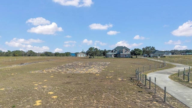 view of home's community with a rural view