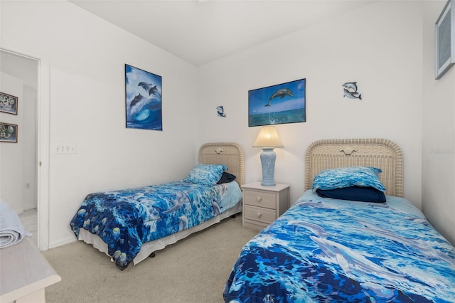 bedroom with carpet floors