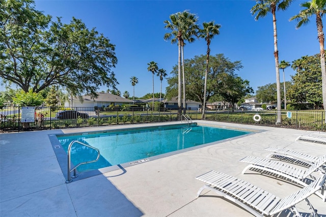 view of pool with a patio area