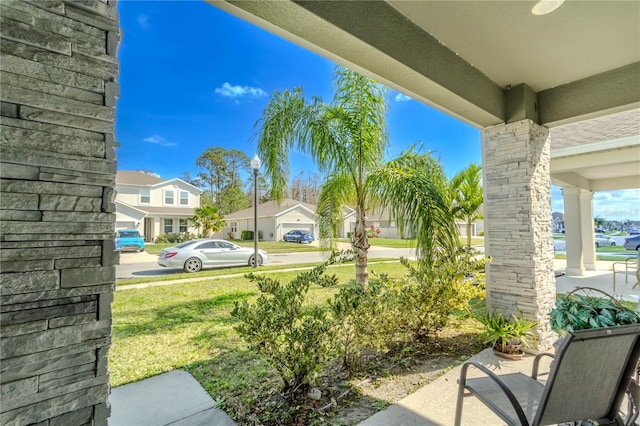 view of patio featuring covered porch