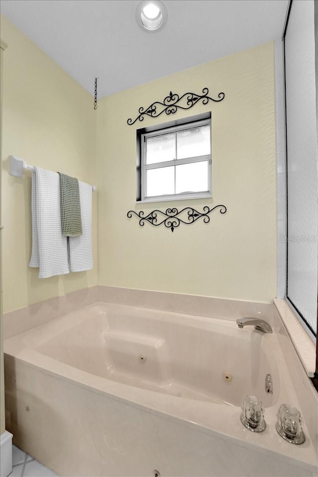 bathroom featuring a bathtub