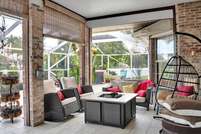 sunroom with a healthy amount of sunlight