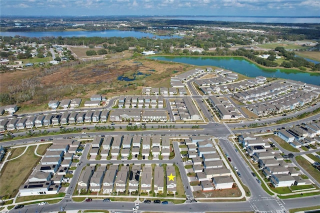 2429 Volunteer Ave, Kissimmee, FL 34744 - birds eye view of property with a water view and a residential view