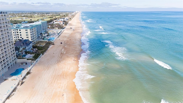 property view of water with a view of the beach