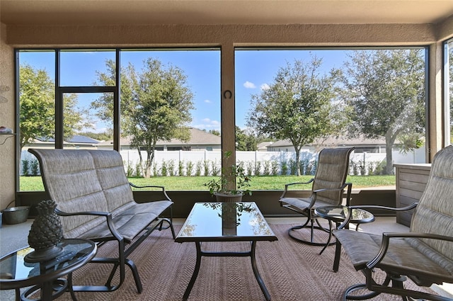 view of sunroom / solarium