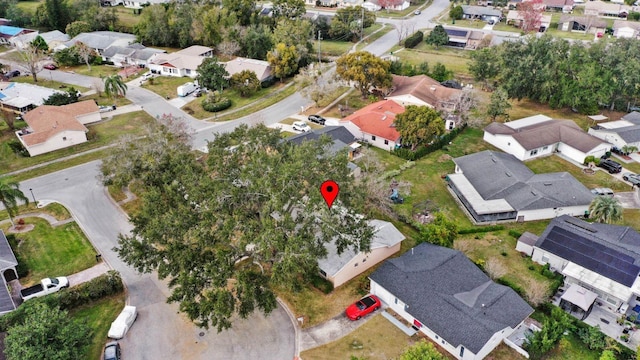 bird's eye view featuring a residential view