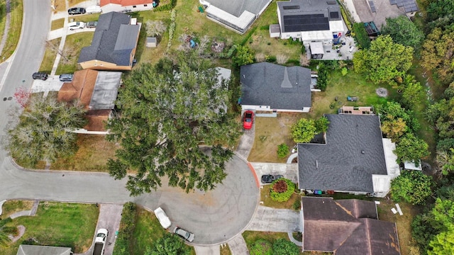 drone / aerial view with a residential view