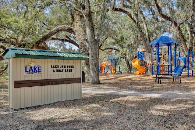 view of communal playground