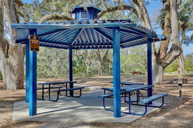 view of home's community featuring a gazebo