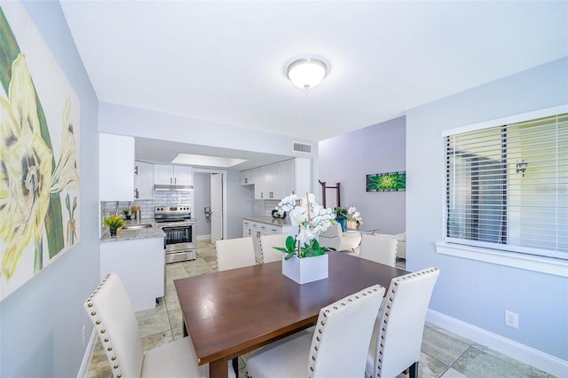 view of dining room