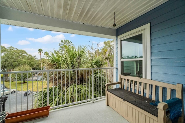 view of balcony