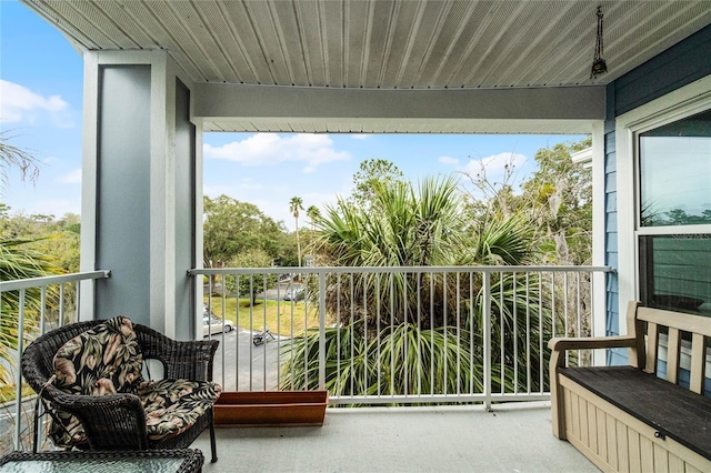 view of balcony