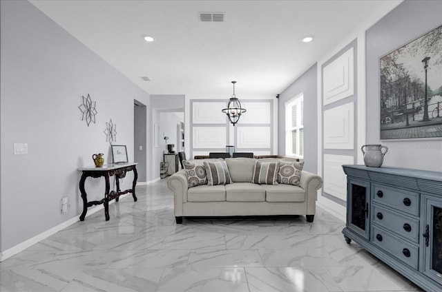 3337 Reedy Glen Dr, Kissimmee, FL 34758 - living room with a chandelier