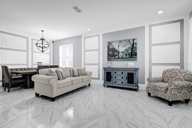 3337 Reedy Glen Dr, Kissimmee, FL 34758 - living room with a notable chandelier