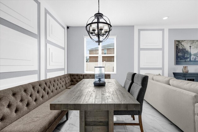 3337 Reedy Glen Dr, Kissimmee, FL 34758 - dining room with a notable chandelier