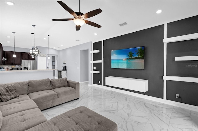 3337 Reedy Glen Dr, Kissimmee, FL 34758 - living room featuring ceiling fan
