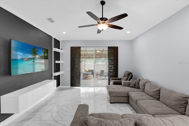 3337 Reedy Glen Dr, Kissimmee, FL 34758 - living room with ceiling fan