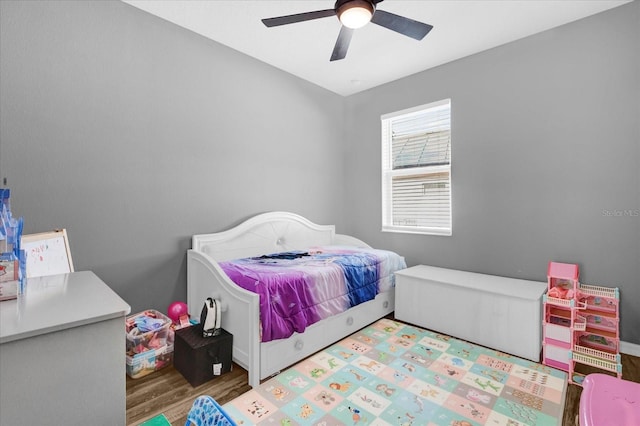 3337 Reedy Glen Dr, Kissimmee, FL 34758 - bedroom with ceiling fan and light hardwood / wood-style flooring
