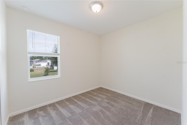 spare room featuring carpet