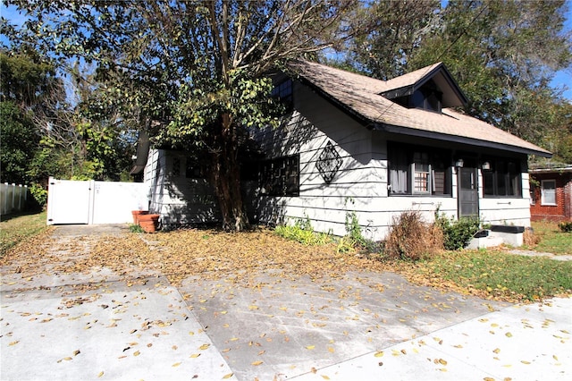 view of side of property