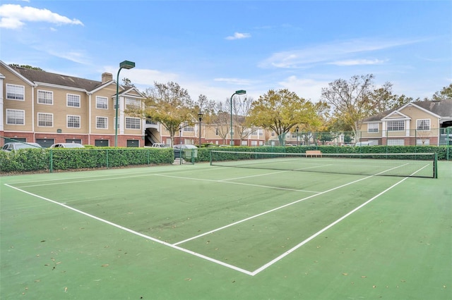 view of tennis court