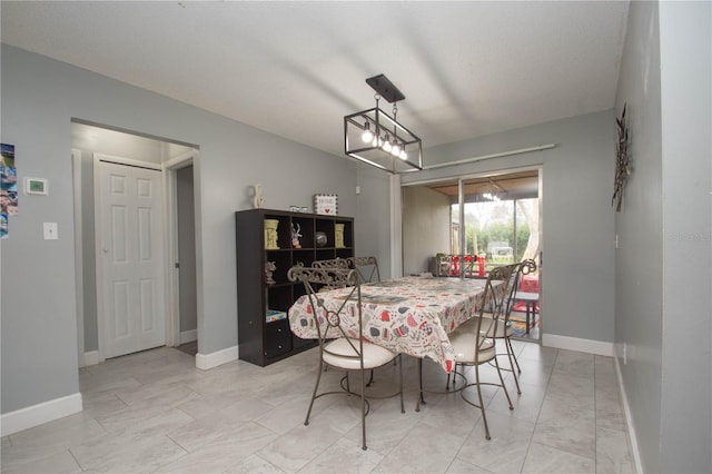 view of dining room