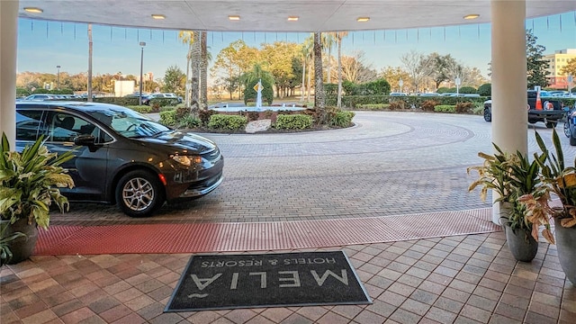 view of vehicle parking