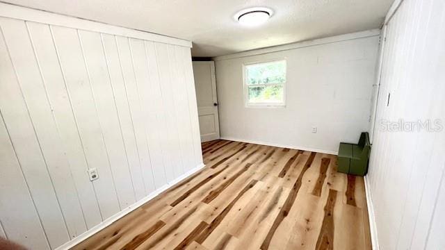 214 N New Hampshire Ave, Tavares, FL 32778 - unfurnished bedroom with light wood-style flooring and a closet
