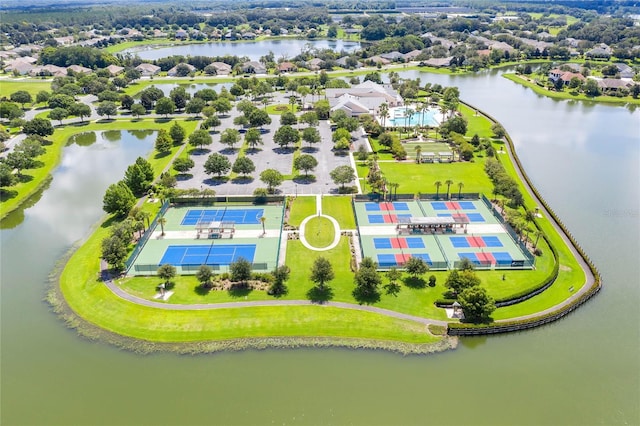 8456 Norwich Way, Mount Dora, FL 32757 - aerial view of residential area with a nearby body of water