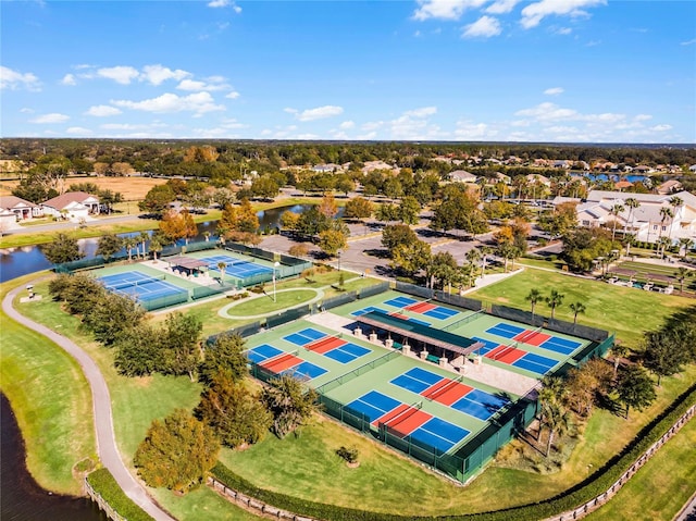 8456 Norwich Way, Mount Dora, FL 32757 - aerial perspective of suburban area with a nearby body of water
