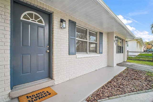 view of entrance to property