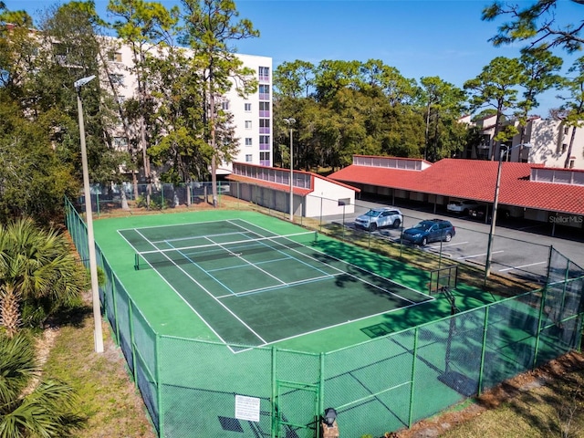 view of tennis court