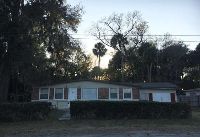 view of ranch-style house