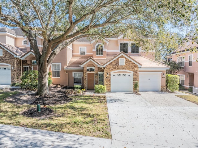 view of front of home featuring a garage