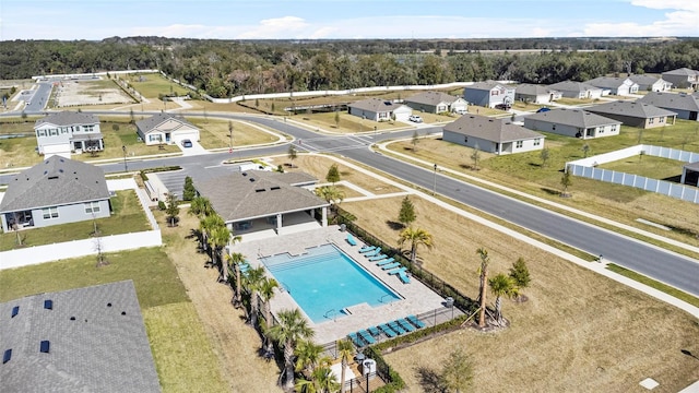 birds eye view of property