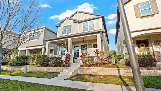 view of front of home with a porch