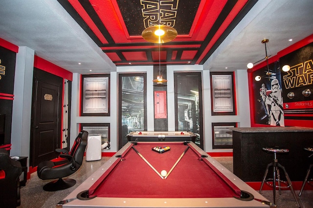 game room featuring pool table