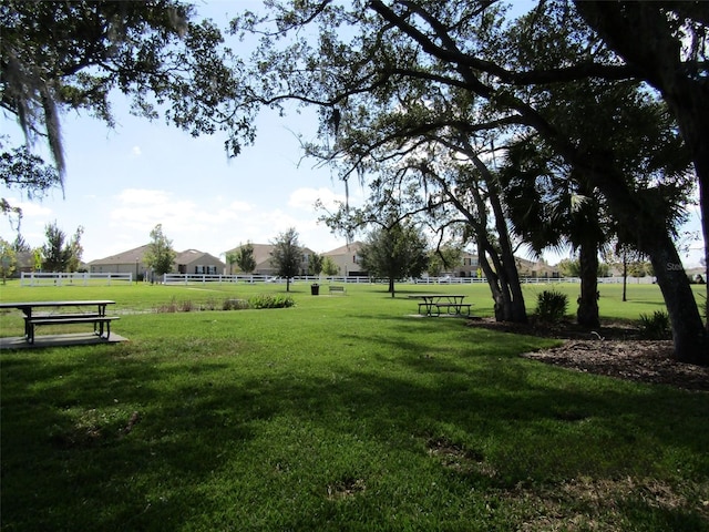 view of home's community featuring a lawn