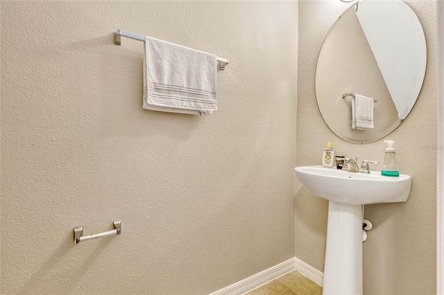 bathroom featuring tile patterned flooring