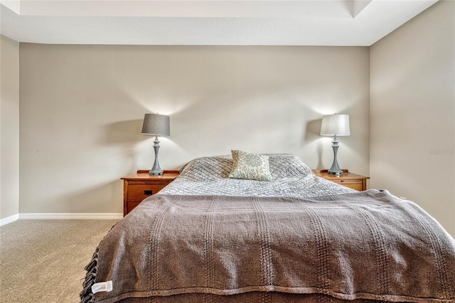bedroom with carpet